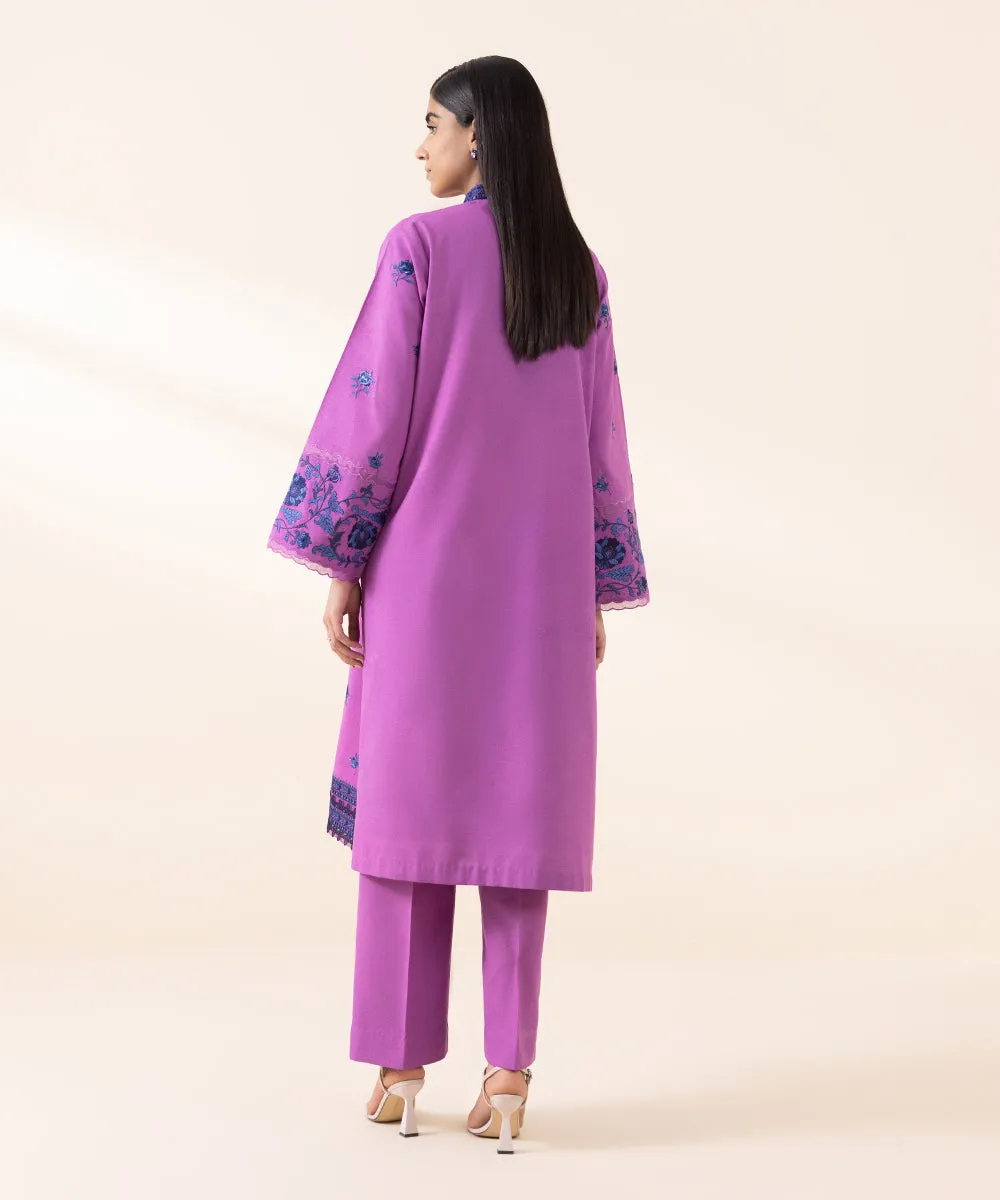 2 Piece - Embroidered Karandi Suit