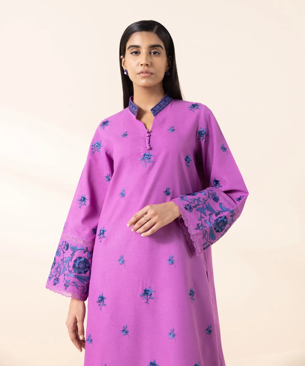 2 Piece - Embroidered Karandi Suit