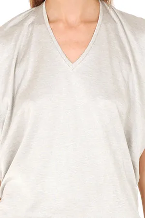 3.1 Phillip Lim Gathered Shoulder V Neck Tank