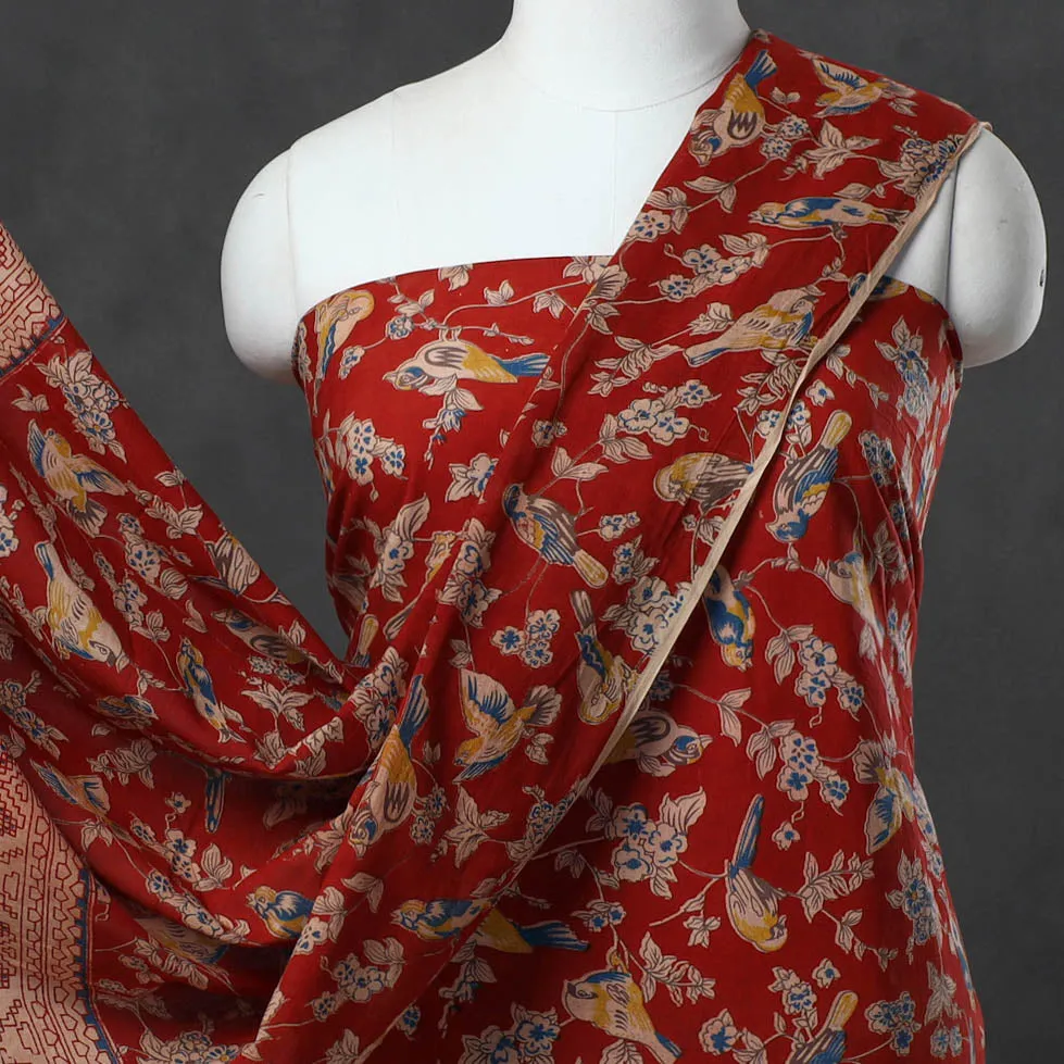 3pc Kalamkari Print Cotton Dress Material 03