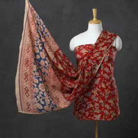 3pc Kalamkari Print Cotton Dress Material 03