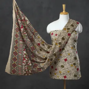 3pc Kalamkari Print Cotton Dress Material 07