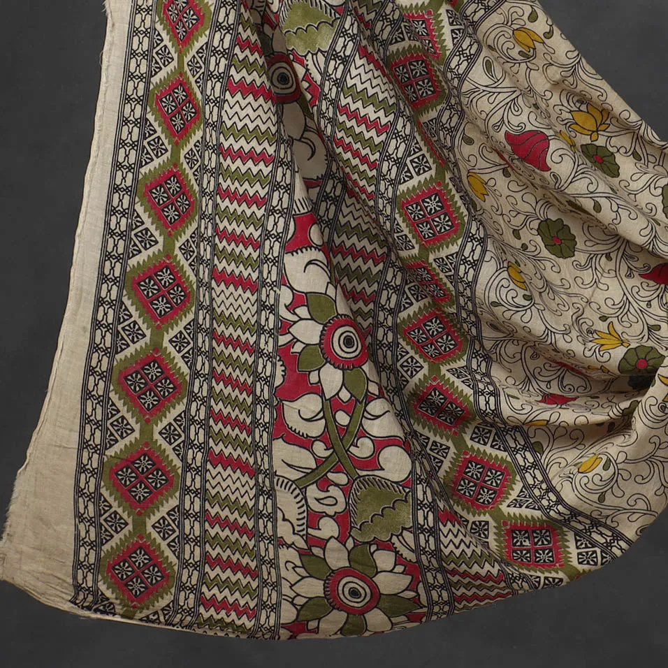 3pc Kalamkari Print Cotton Dress Material 07