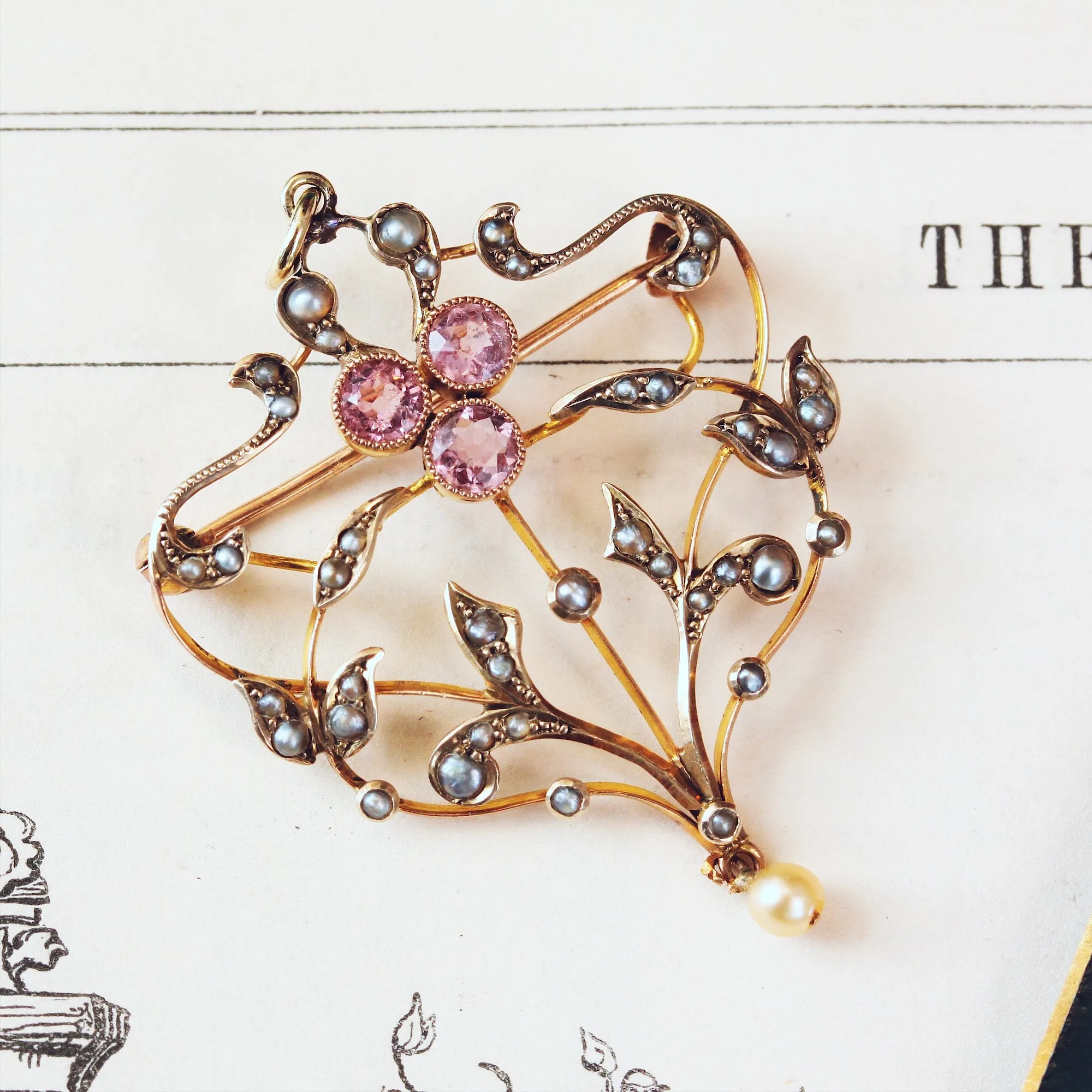 A Delicate Antique Art Nouveau Pendant