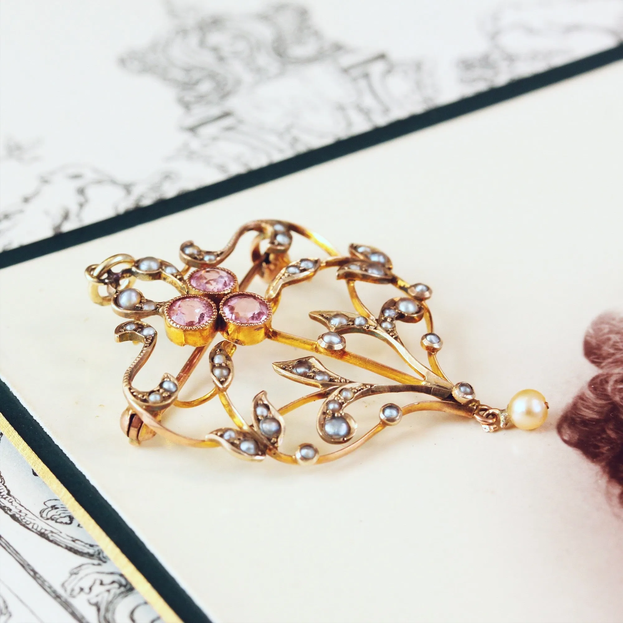 A Delicate Antique Art Nouveau Pendant