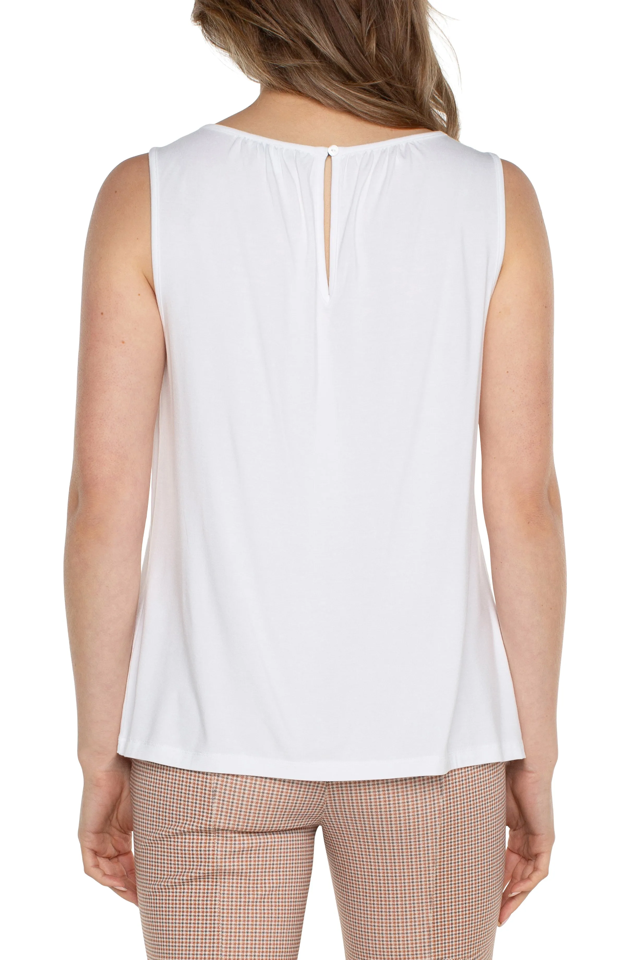 A-LINE SLEEVELESS KNIT TOP