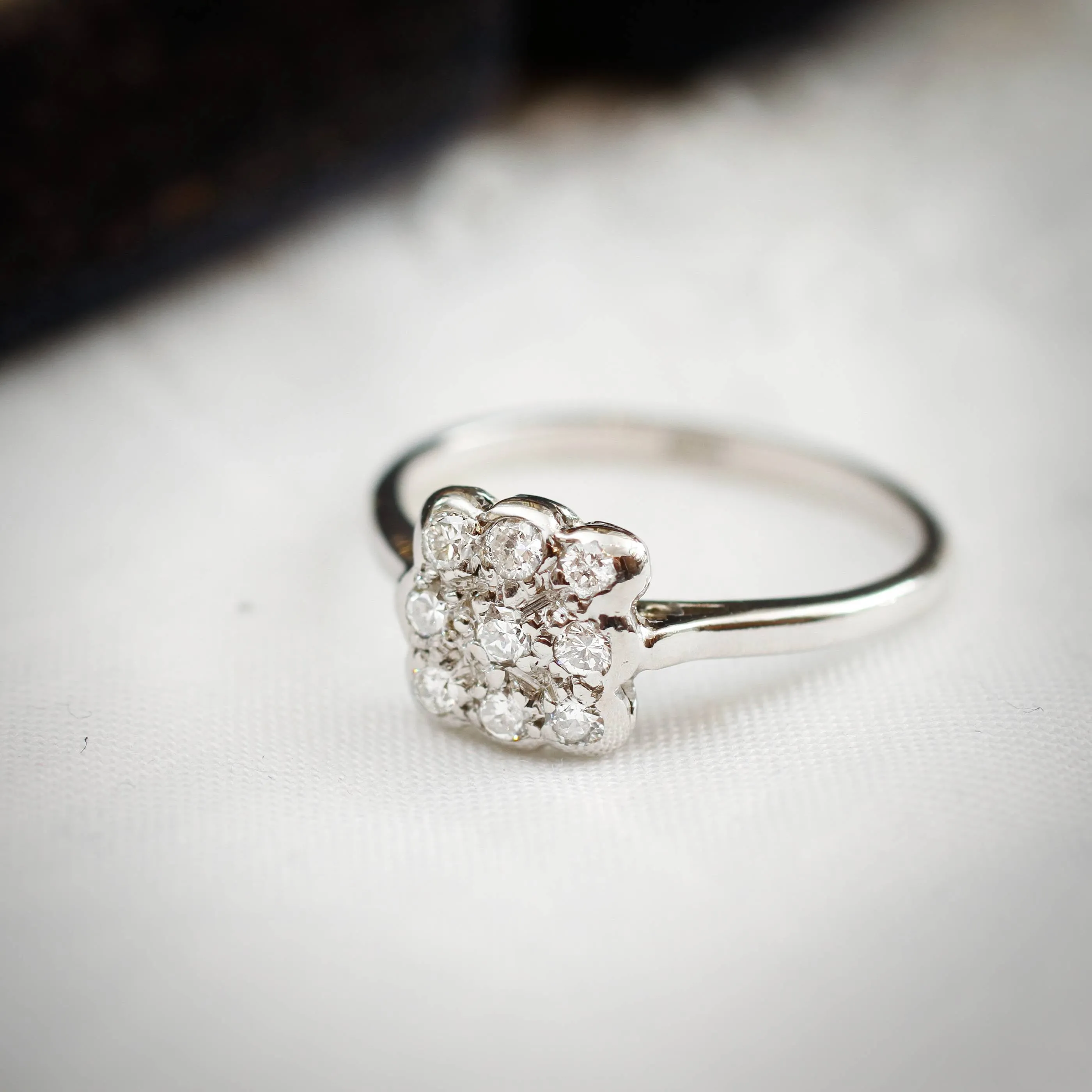 A Sparkly Sensation! Vintage Diamond Cluster Ring