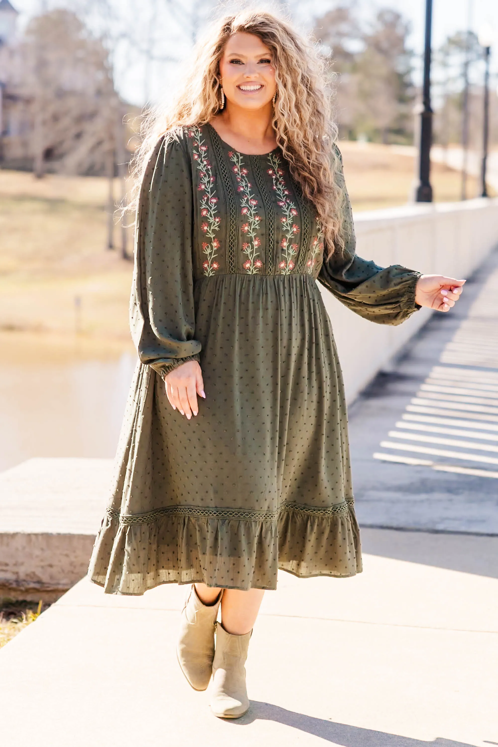 Acts Of Kindness Dress, Olive