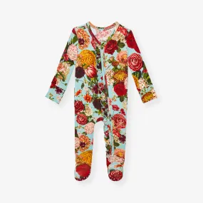 Adalynn Footie Ruffled Zippered One Piece