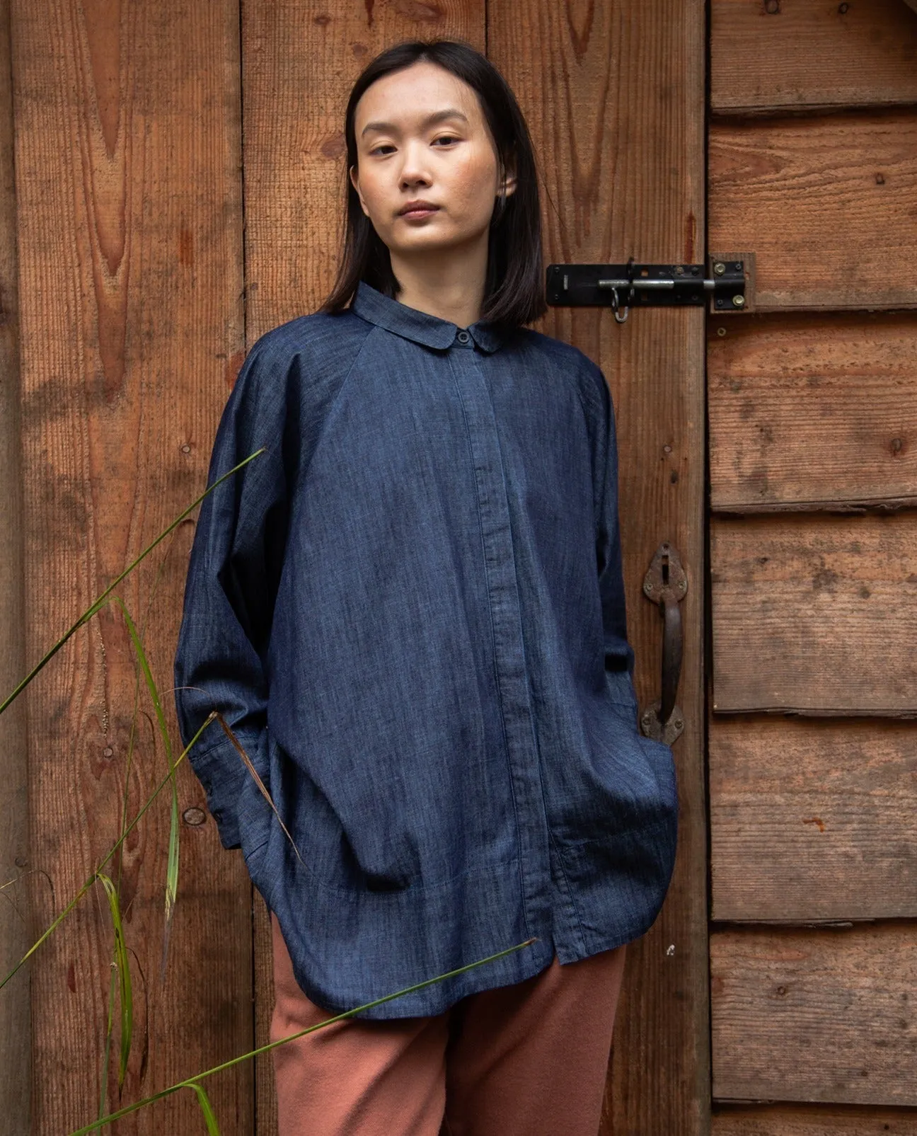 Adella-Leigh Chambray Shirt in Indigo