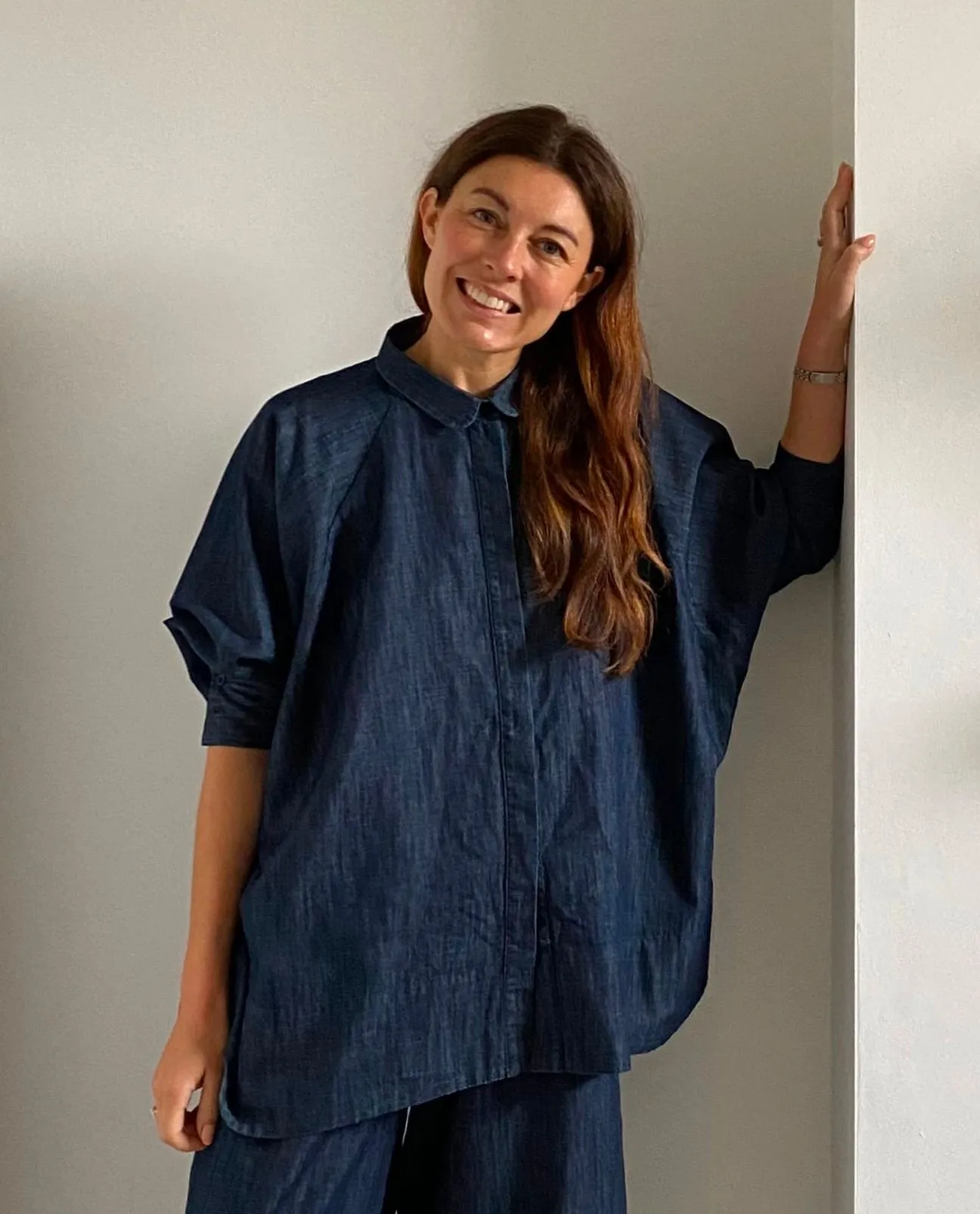 Adella-Leigh Chambray Shirt in Indigo