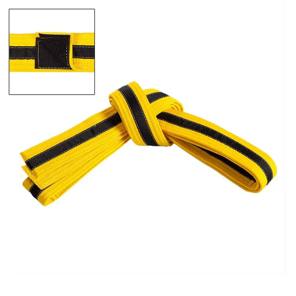 Adjustable Black Striped Belt