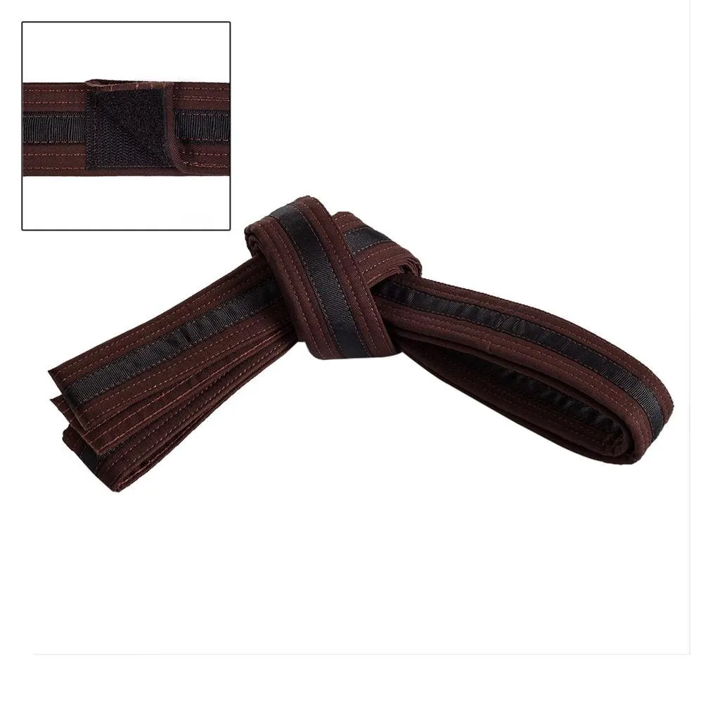 Adjustable Black Striped Belt