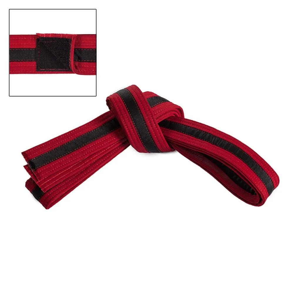 Adjustable Black Striped Belt