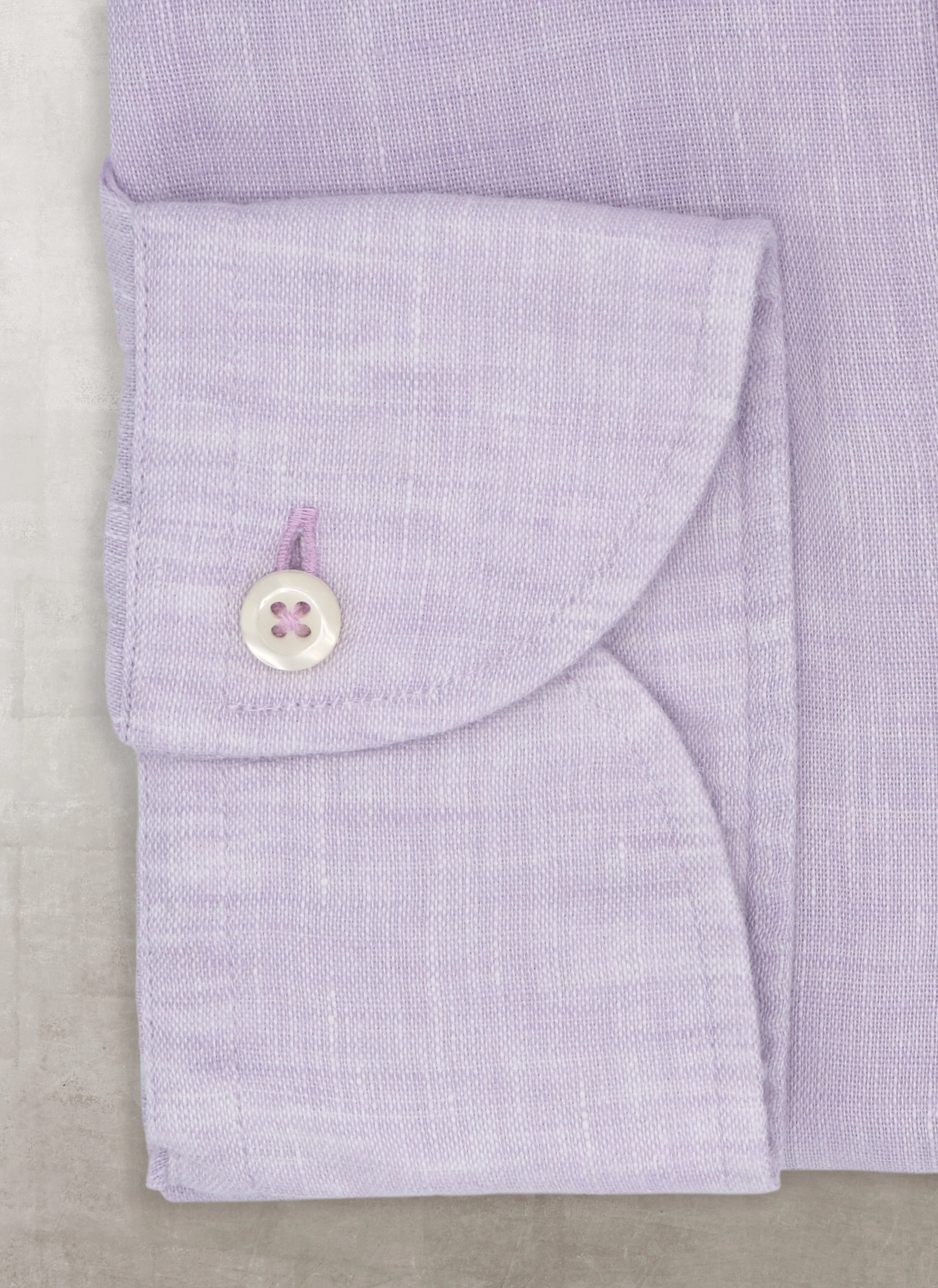 Alexander in Lavender Linen Shirt