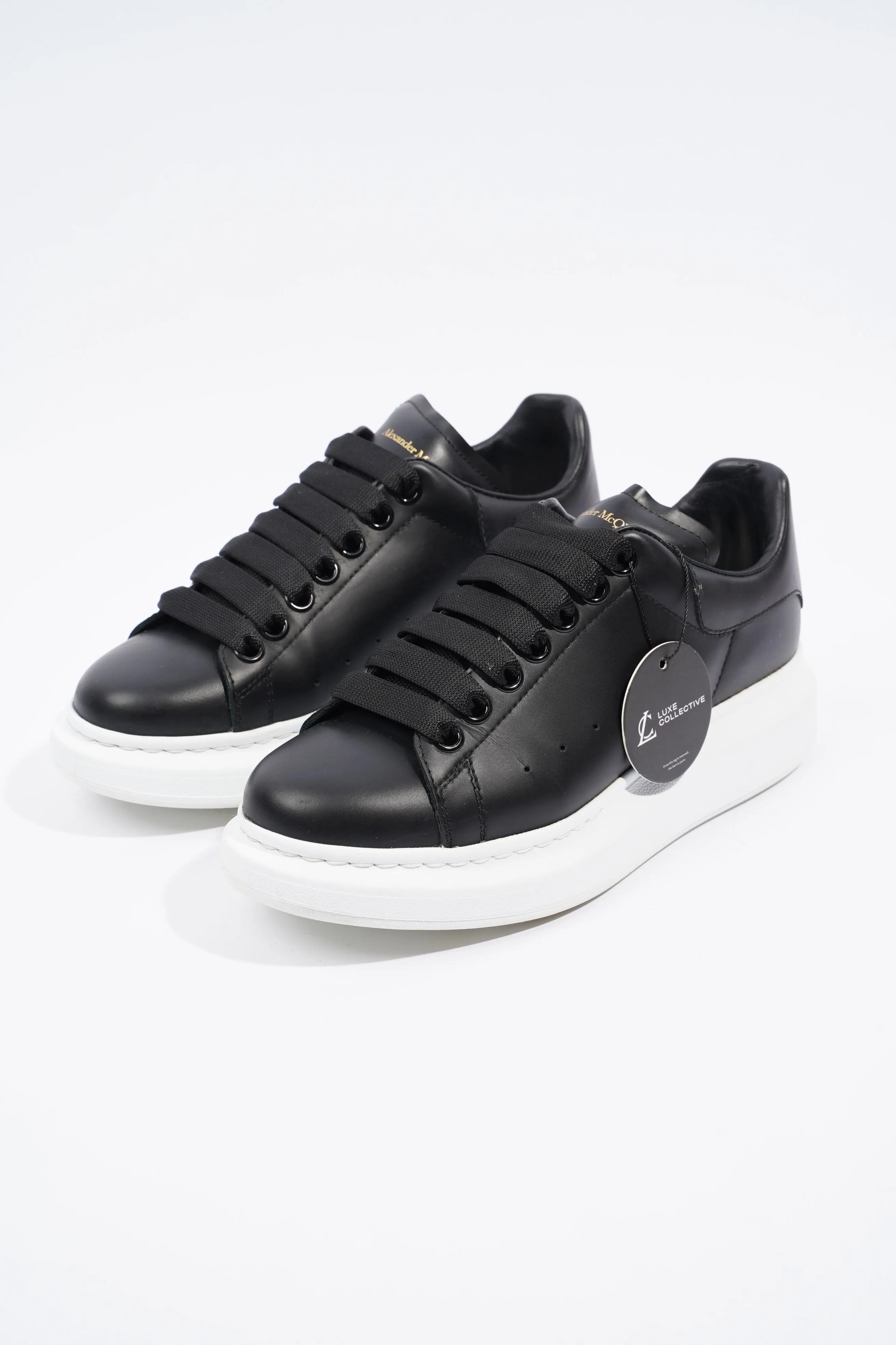 Alexander McQueen Oversized Sneaker Black Leather EU 37 / UK 4