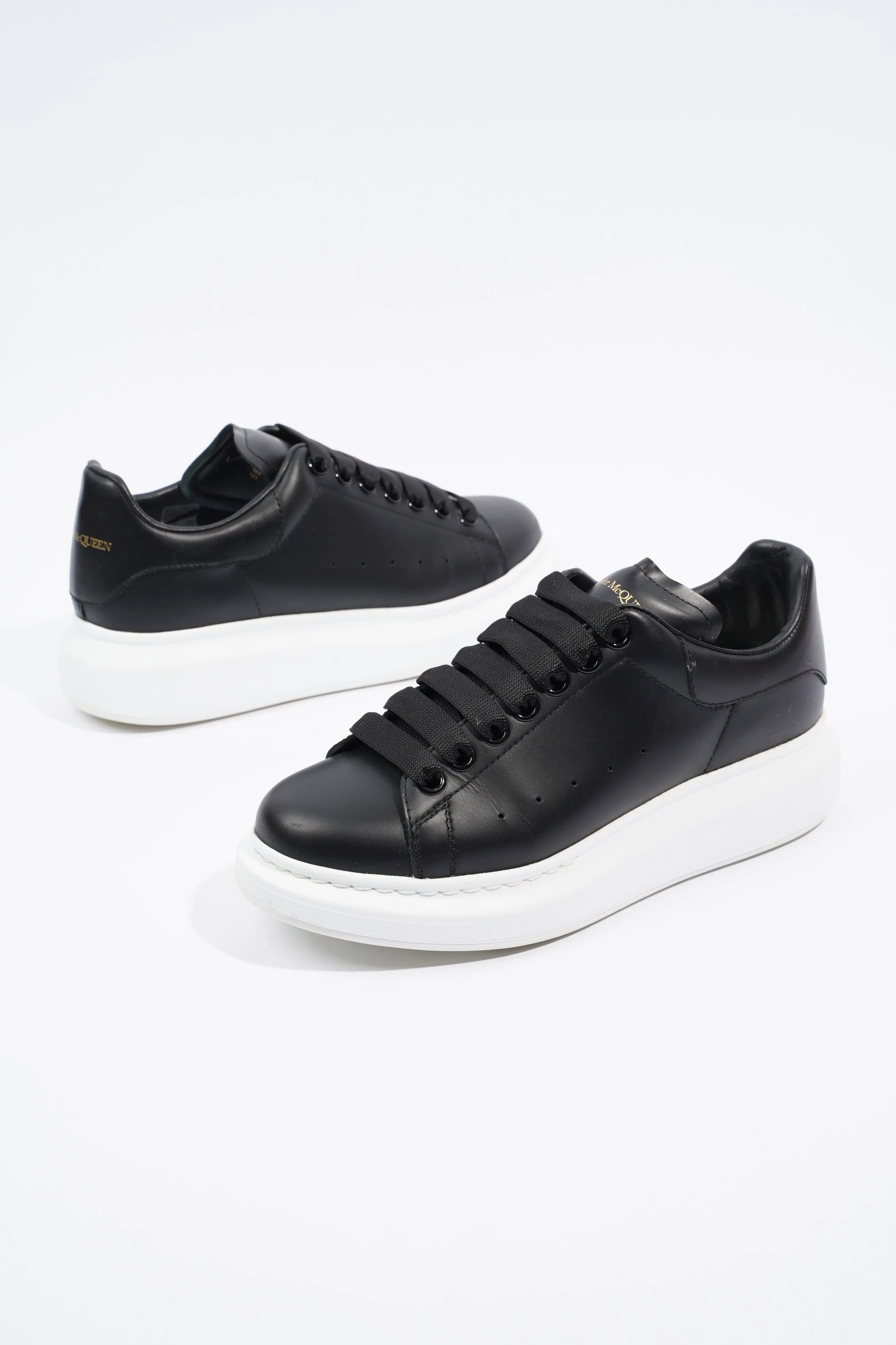 Alexander McQueen Oversized Sneaker Black Leather EU 37 / UK 4