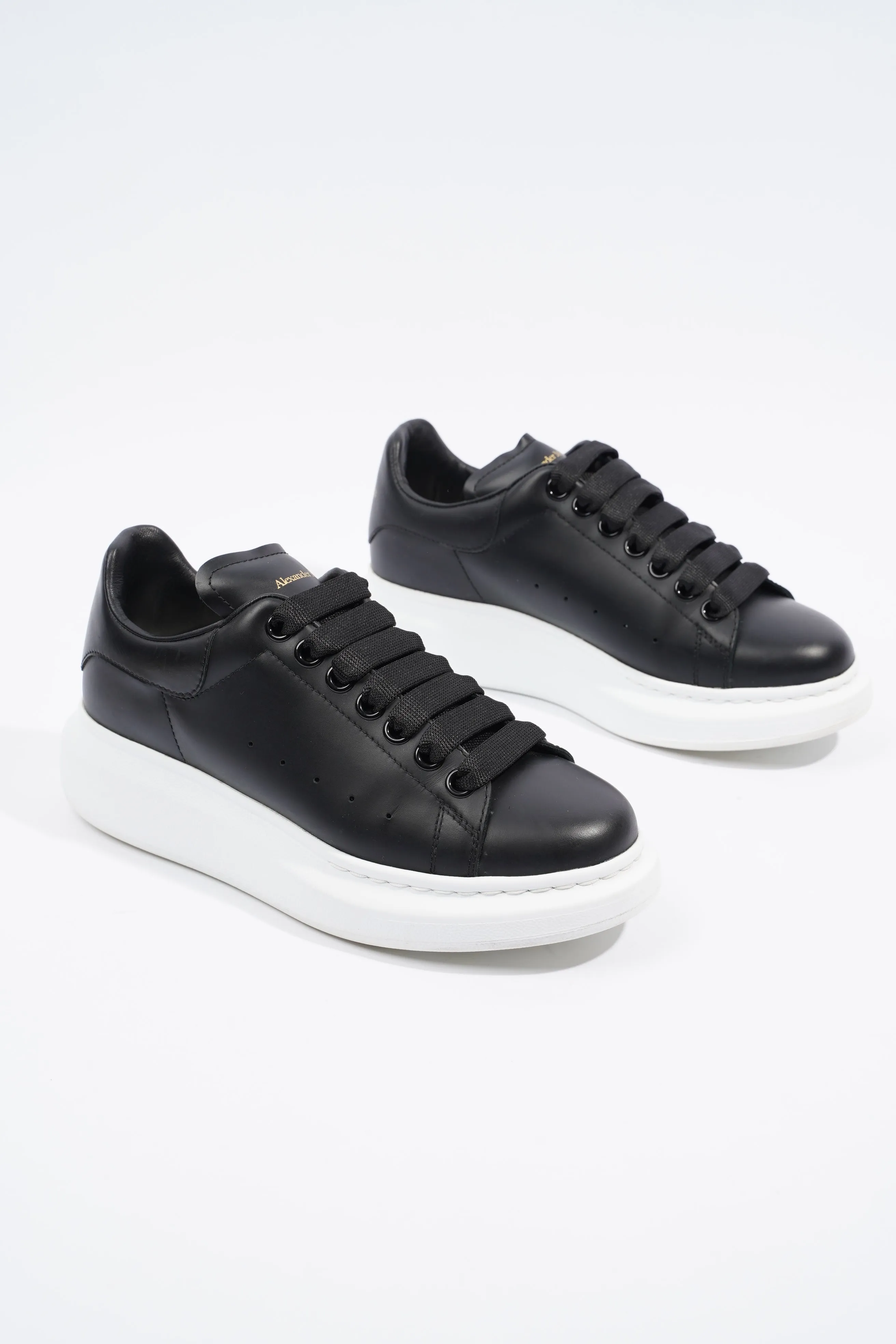 Alexander McQueen Oversized Sneaker Black Leather EU 37 / UK 4