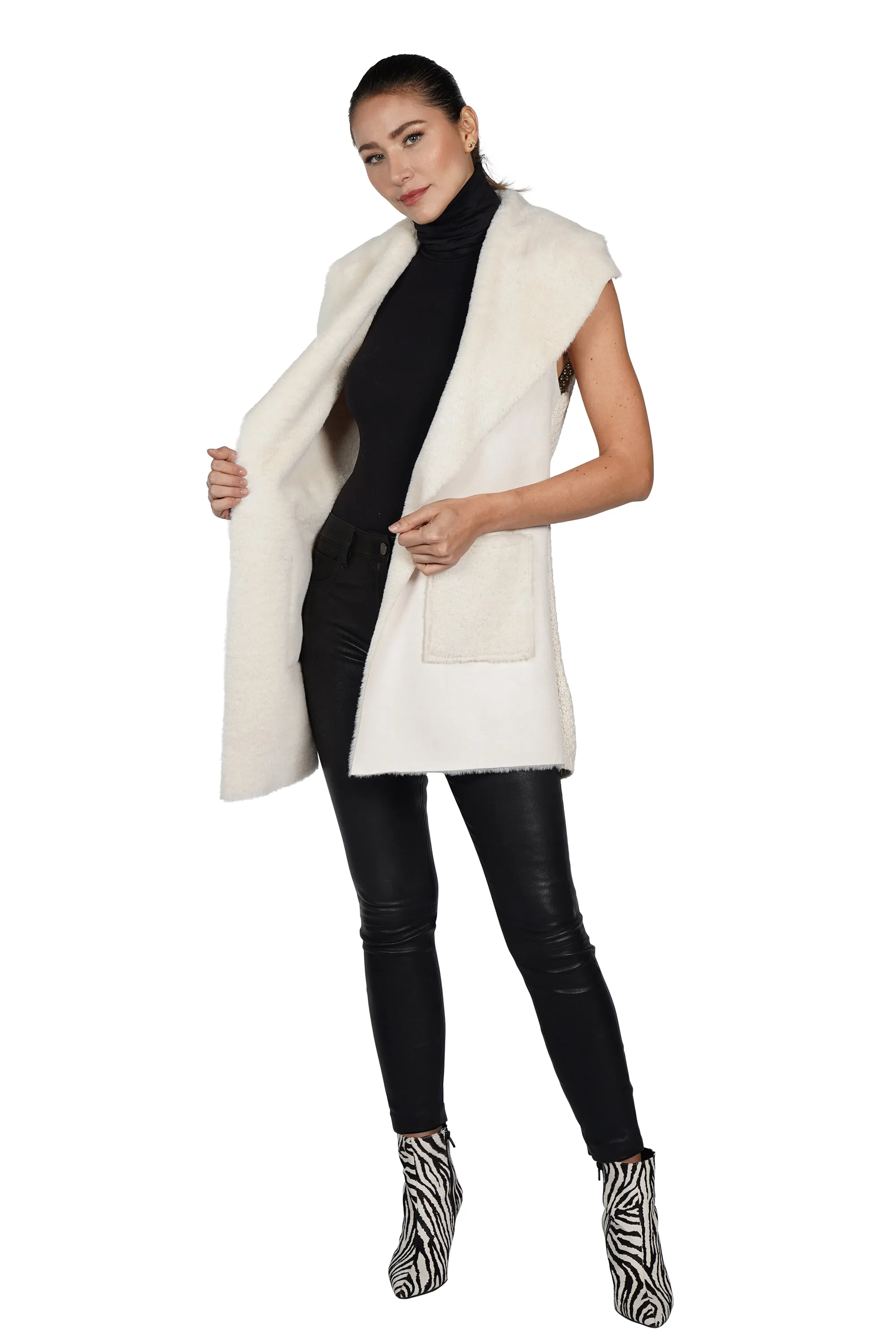 Andrea Faux Fur Vest