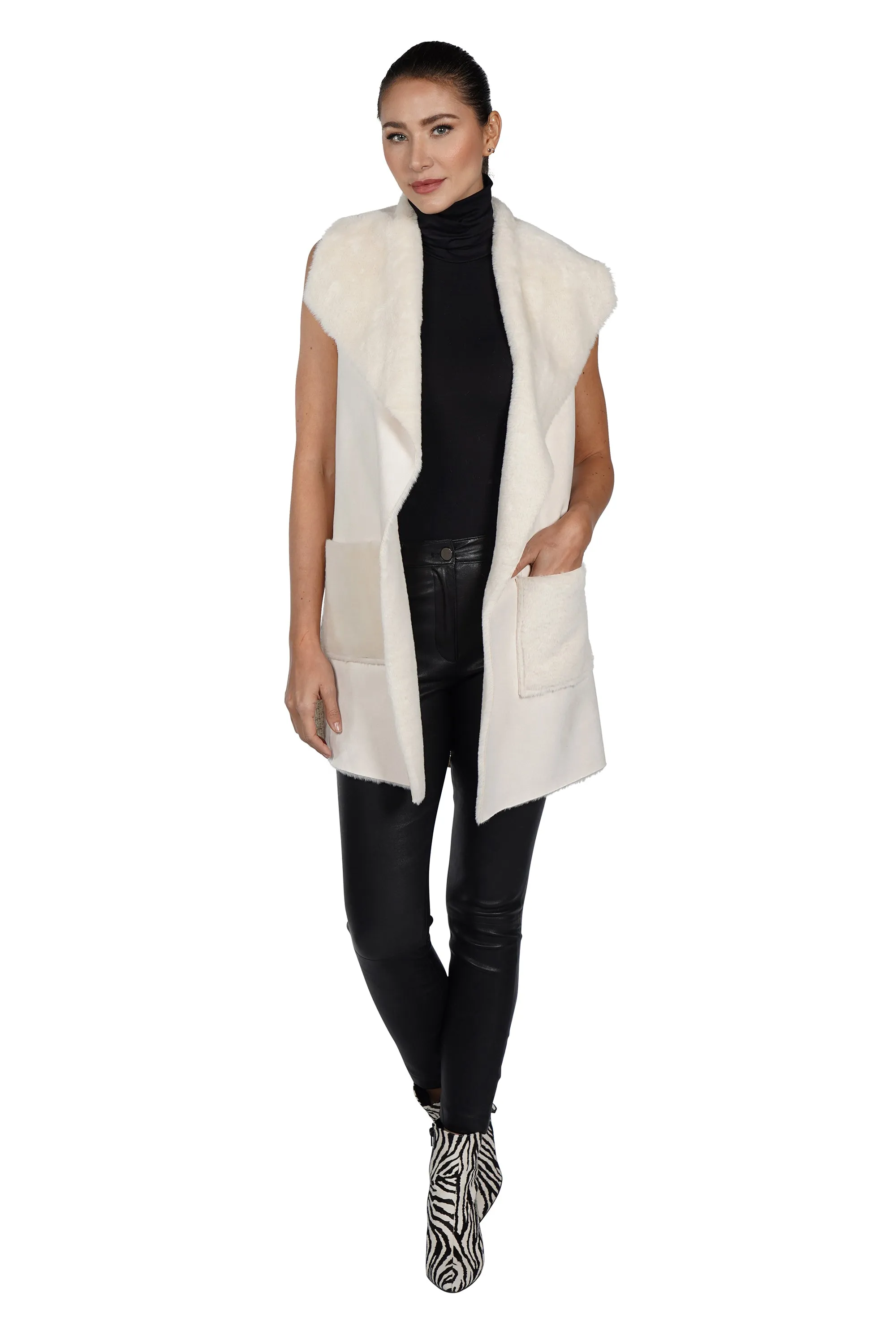 Andrea Faux Fur Vest