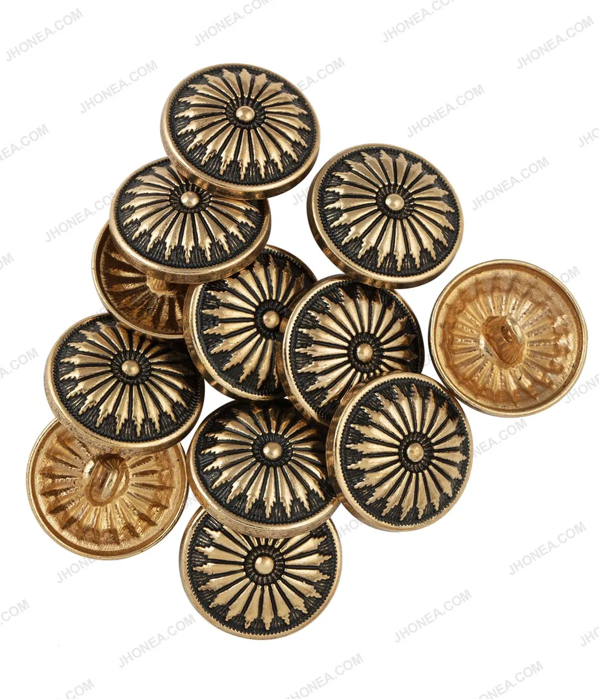 Antique Brass & Antique Gold Chakra Design Ethnic Buttons