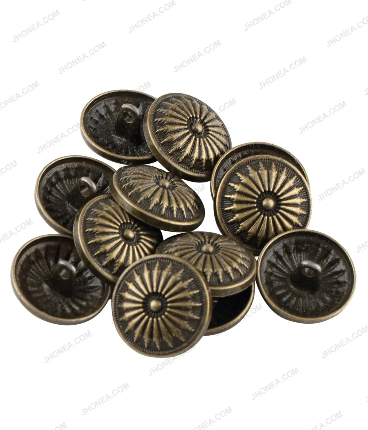 Antique Brass & Antique Gold Chakra Design Ethnic Buttons