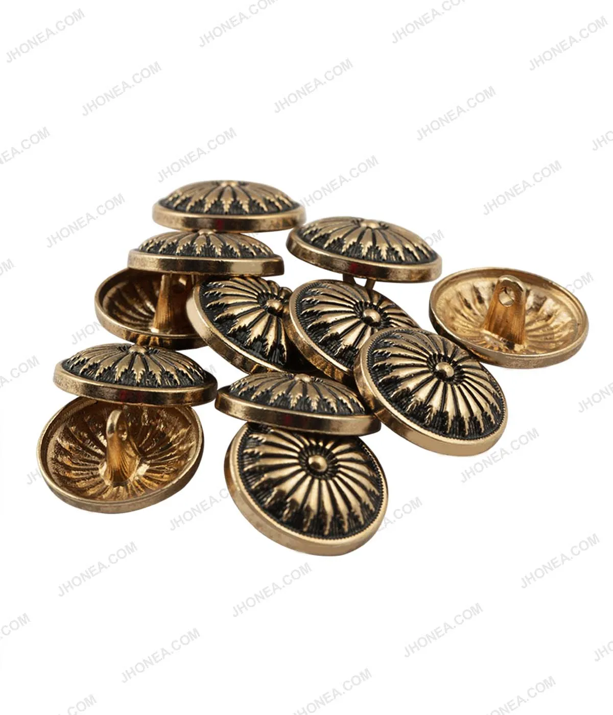 Antique Brass & Antique Gold Chakra Design Ethnic Buttons