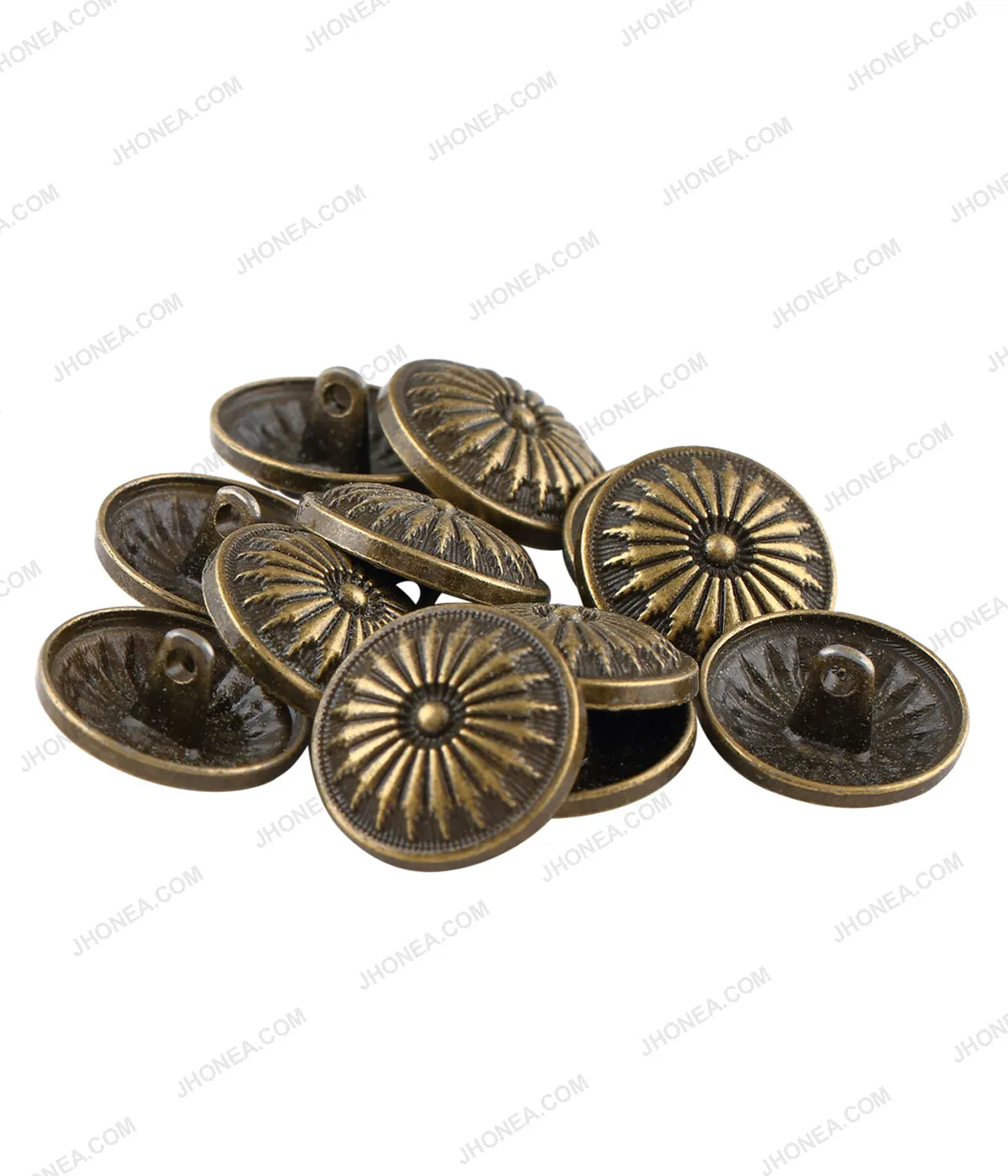 Antique Brass & Antique Gold Chakra Design Ethnic Buttons