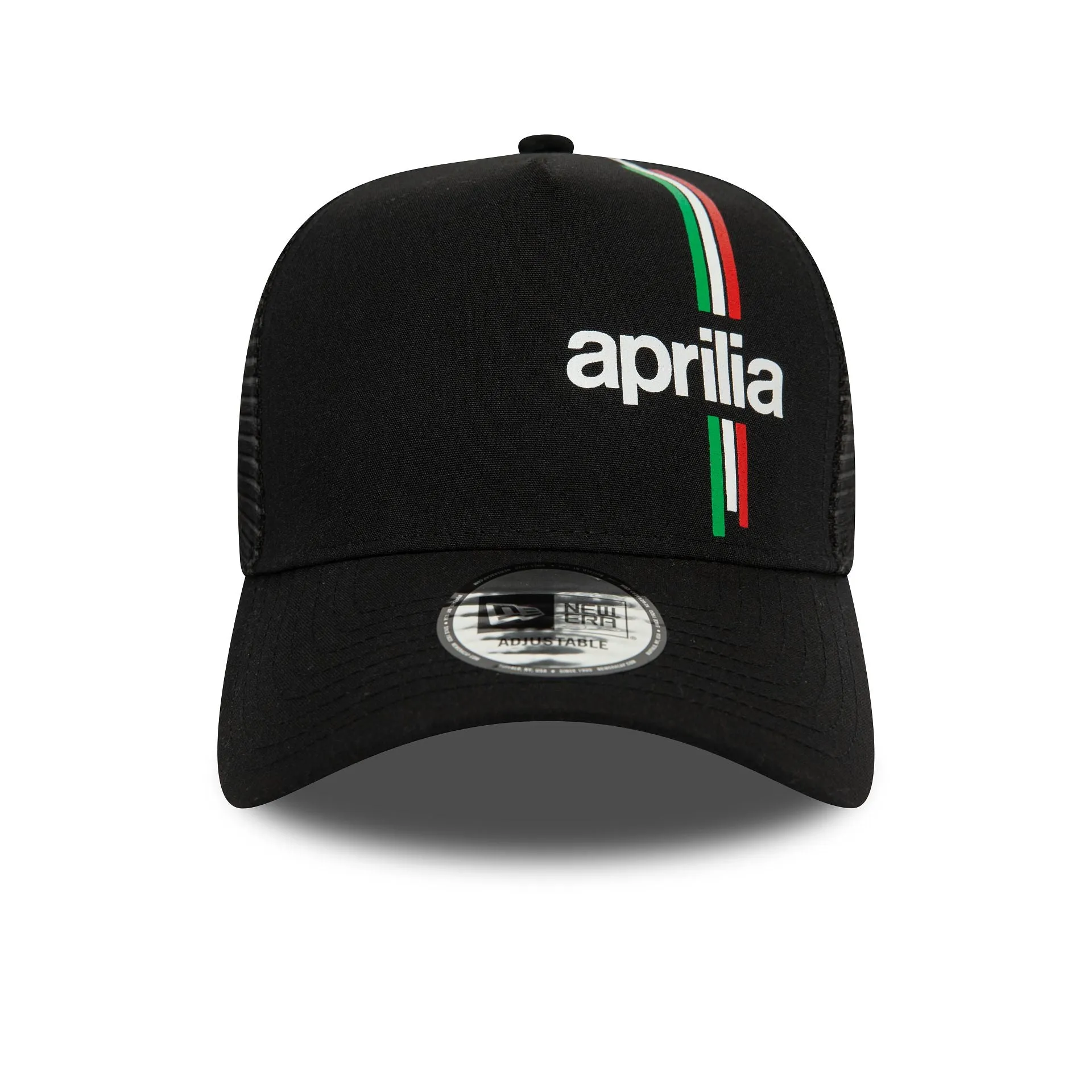 Aprilia Essential Black A-Frame Trucker Cap