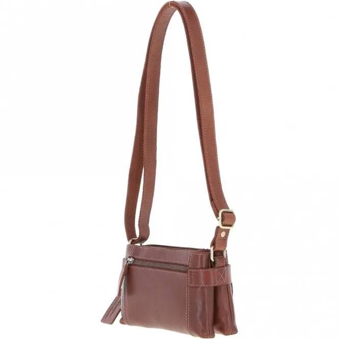 Ashwood Two Section Leather Crossbody Bag K-44