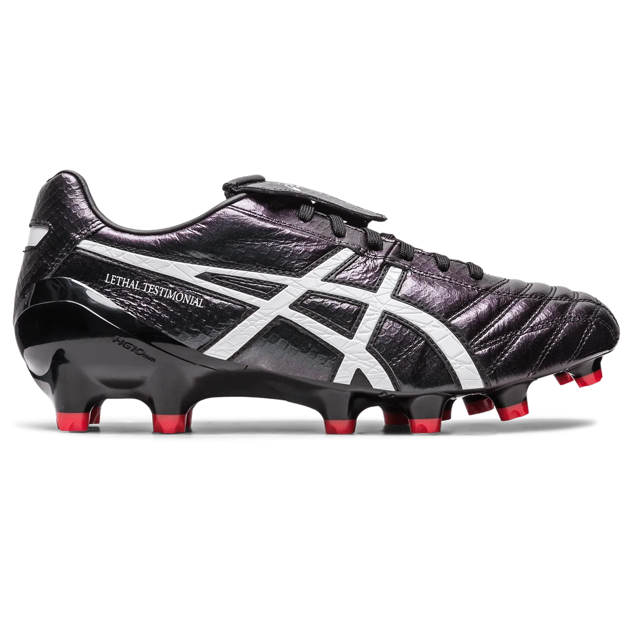 Asics Lethal Testimonial 4 IT FG Senior Football Boot BLK/RED