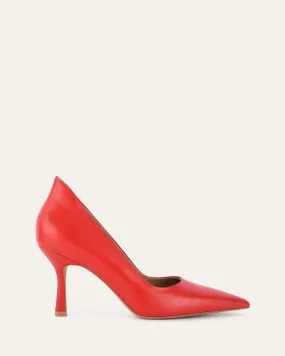 ASPIRE HIGH HEELS RED LEATHER