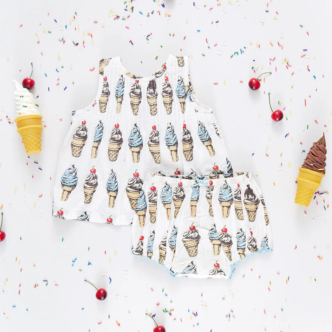 Baby Girls Jaipur Set - Vintage Soft Serve