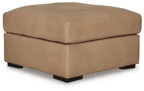 Bandon - Toffee - Oversized Accent Ottoman - Leather Match