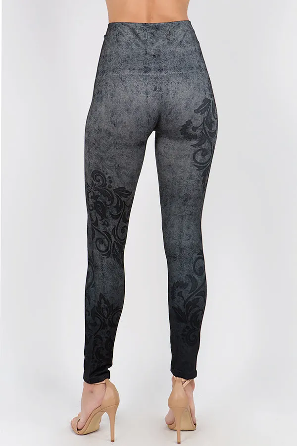 Baroque Filigree Ornament Leggings