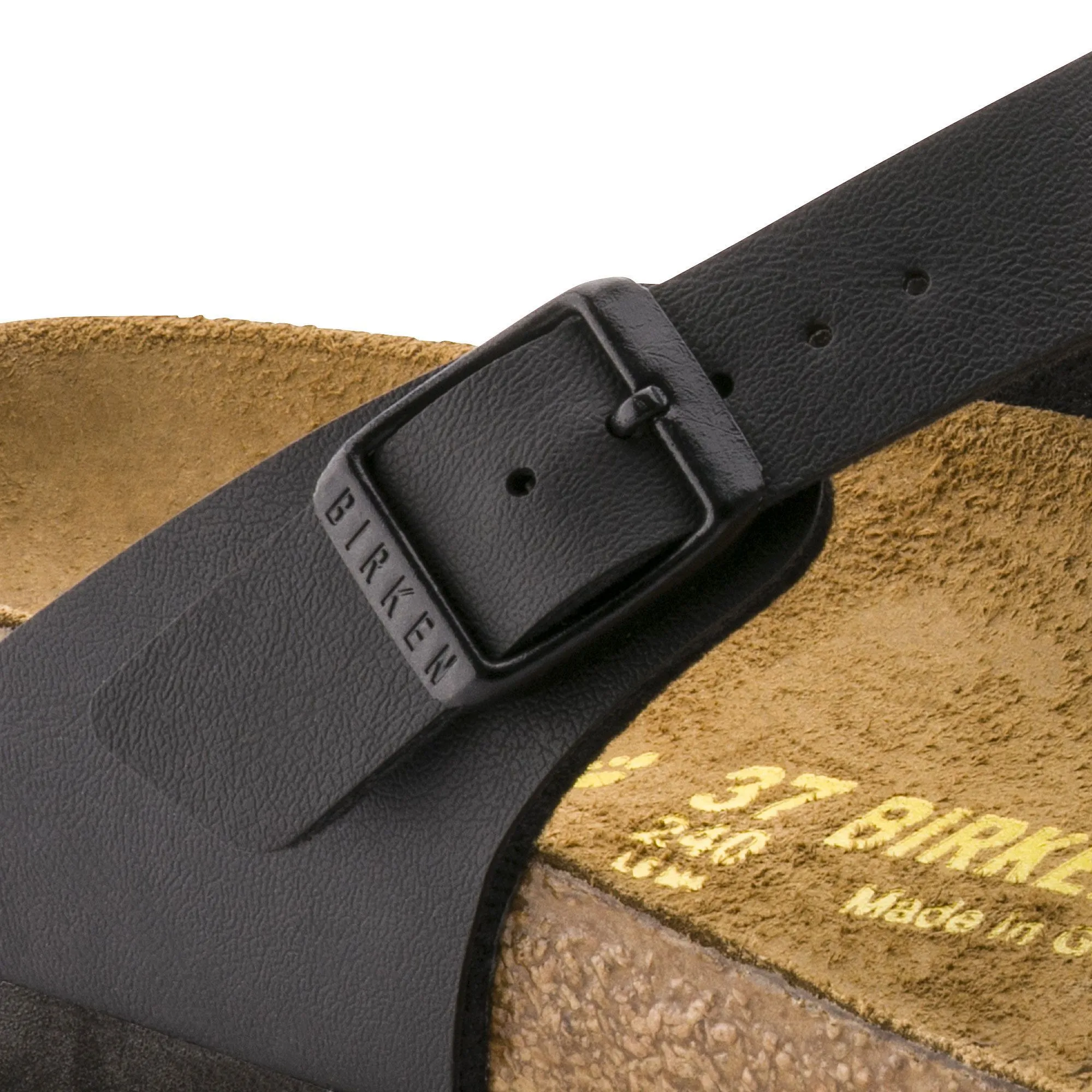 BIRKENSTOCK GIZEH BLACK BIRKO-FLOR