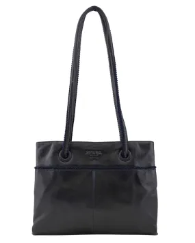 Black Leather Shoulder Bag