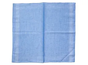 Blue Linen-Cotton Pochette