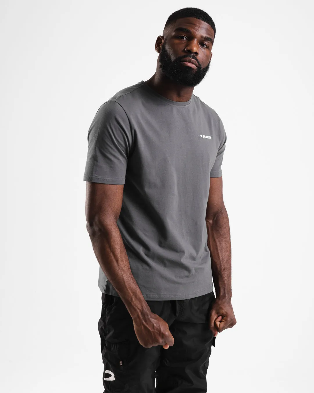 BOXRAW Logo T-Shirt - Charcoal