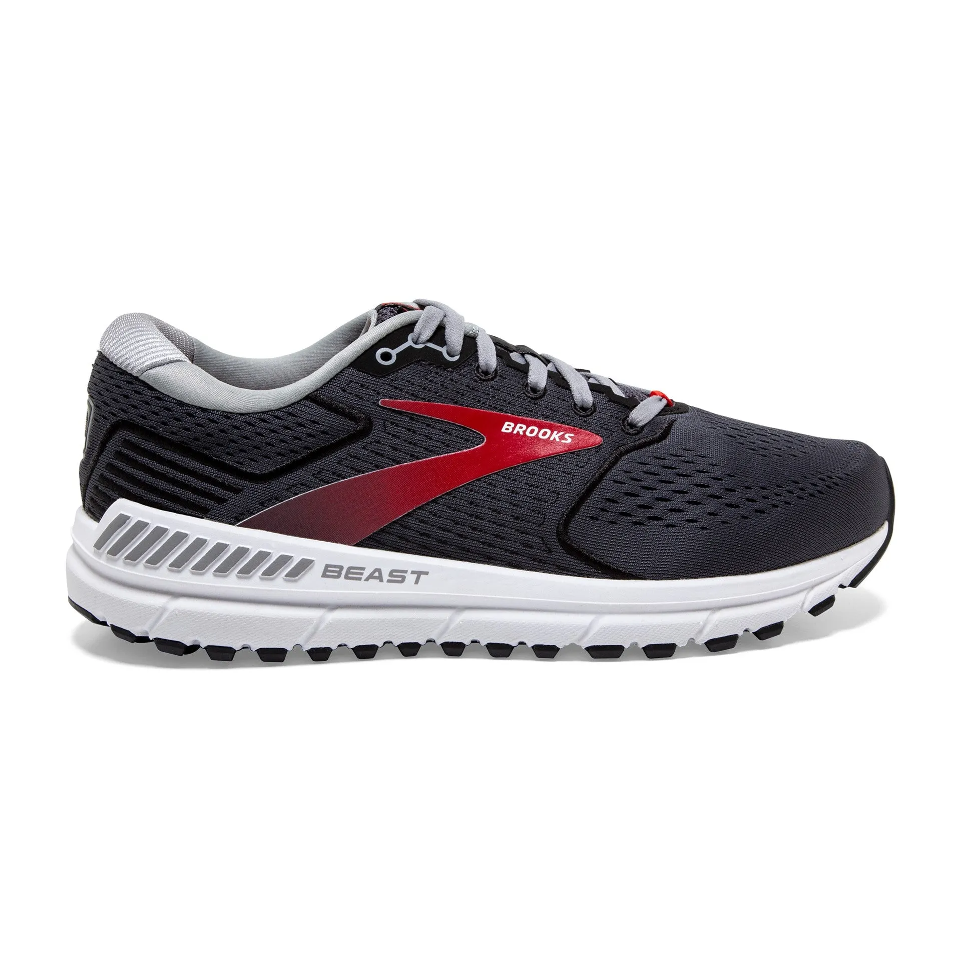 Brooks Beast 20 Blackened Pearl Black Red Men's