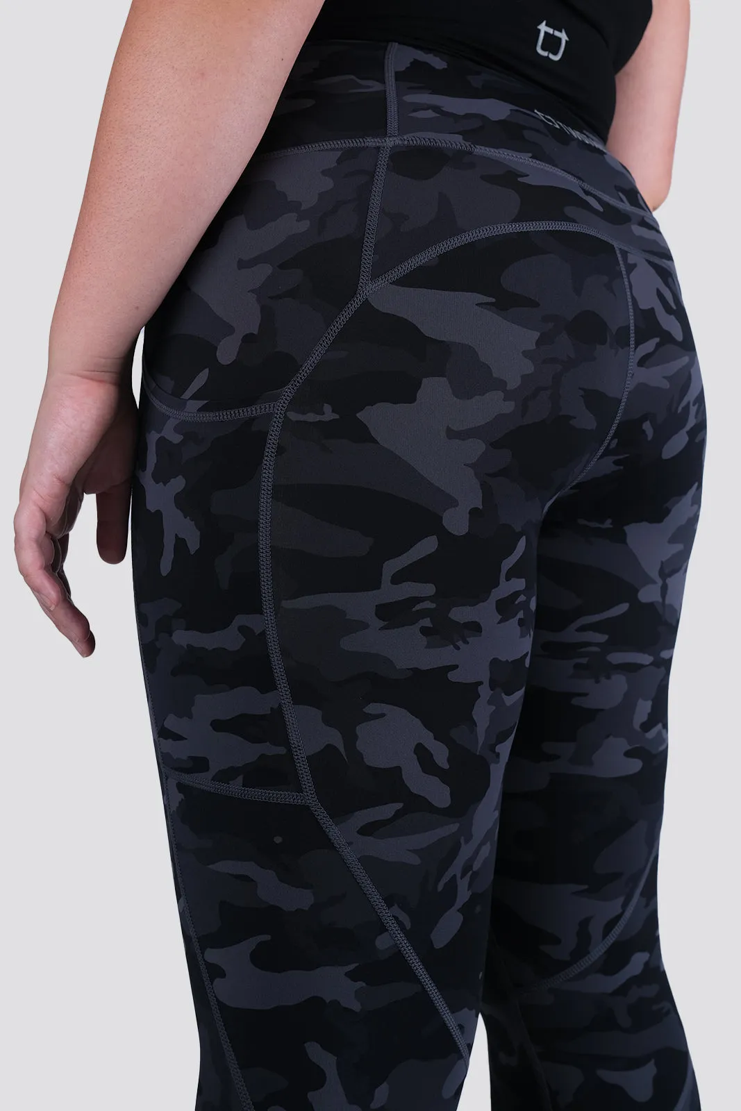 Camo 7/8 Highwaisted Leggings - Black