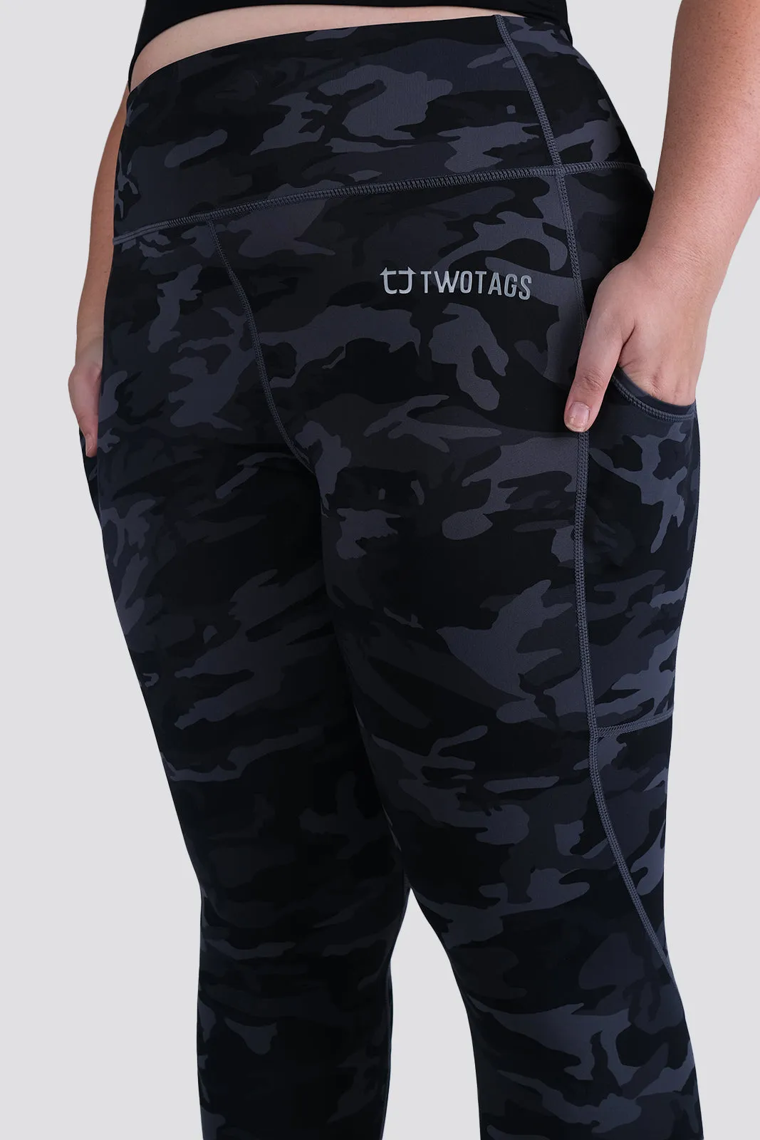 Camo 7/8 Highwaisted Leggings - Black