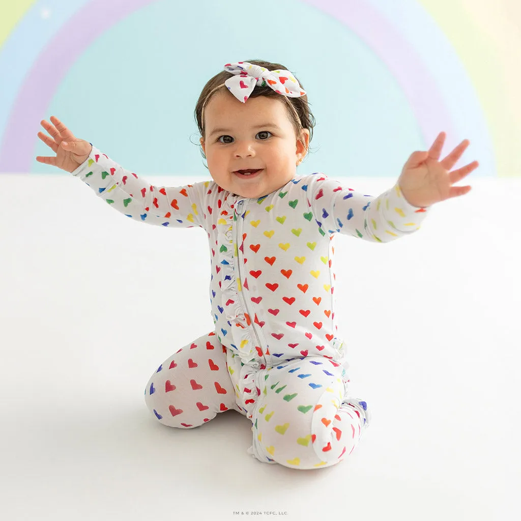 Care Bears™ Rainbow Hearts Footie Ruffled Zippered One Piece