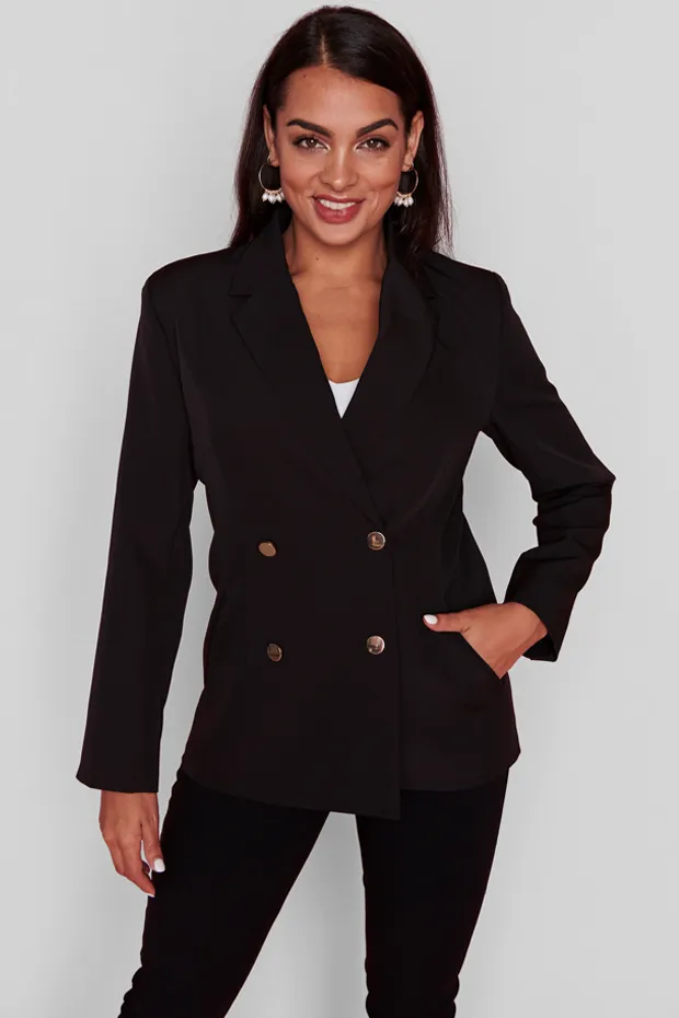 Claire Black Blazer