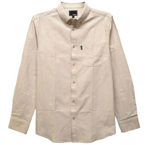 Classic Solid Color Casual Long Sleeve Shirts Men