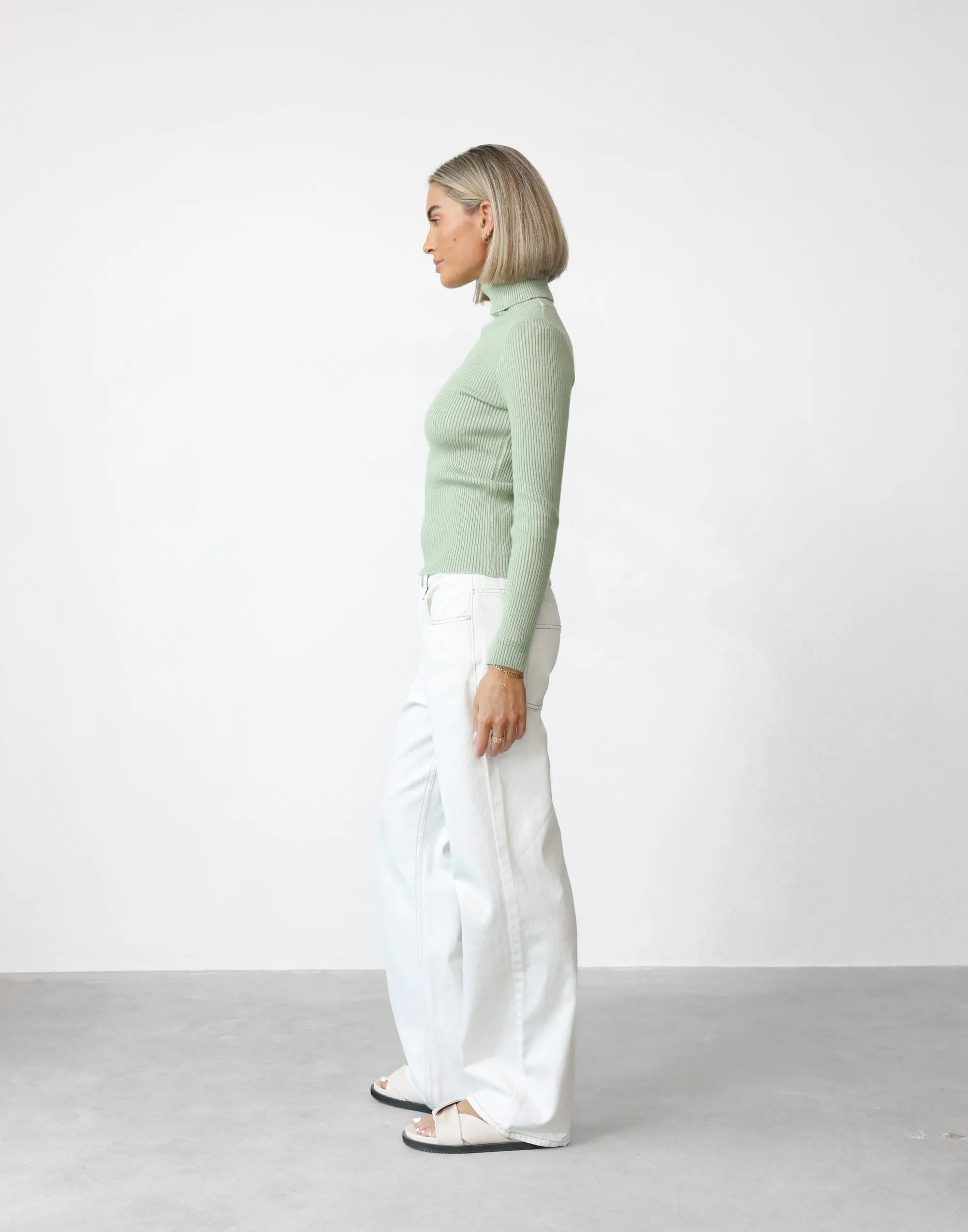 Davison Long Sleeve Top (Sage)