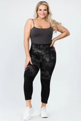 Distressed Ombre Camo Leggings