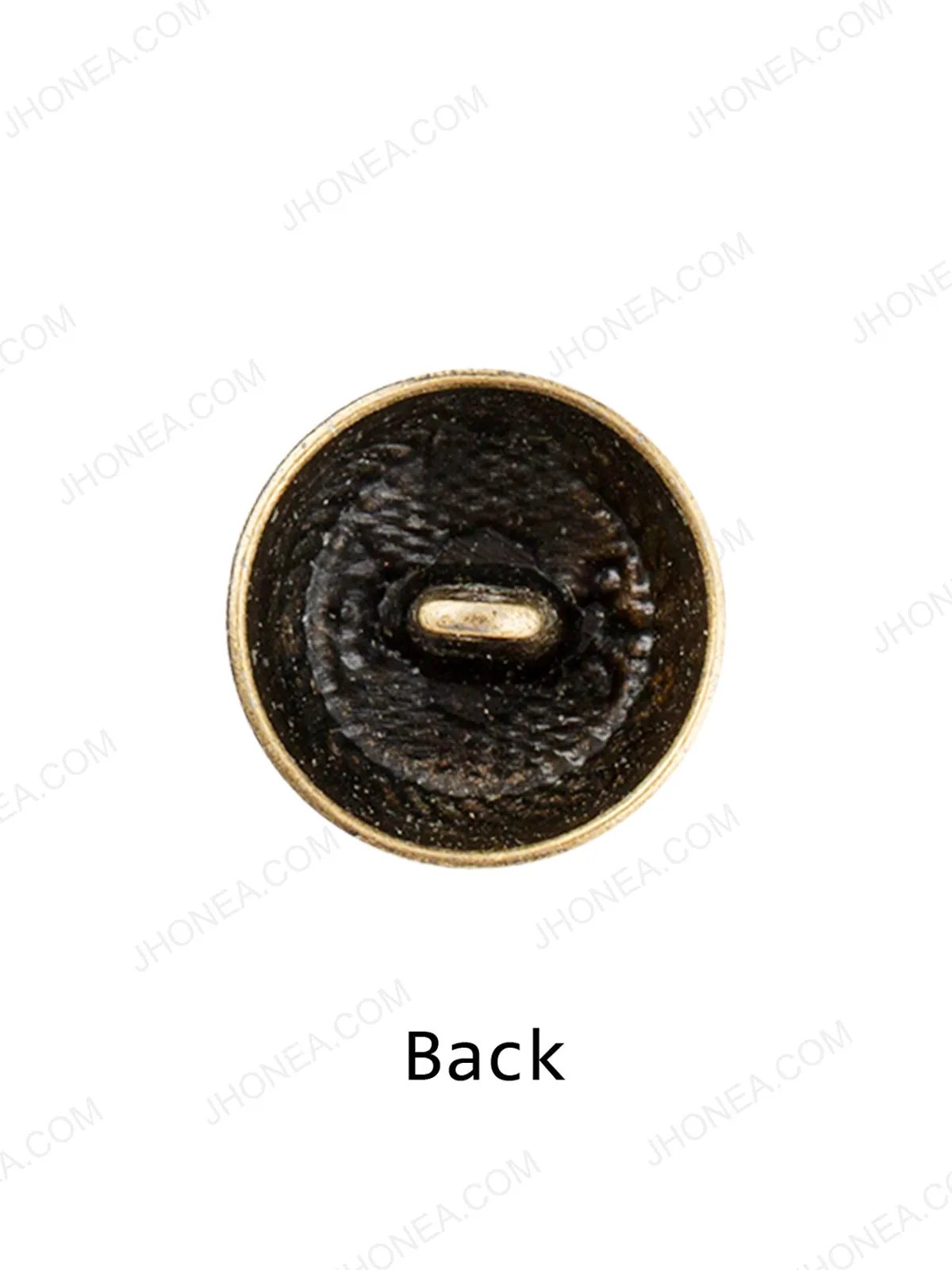 Dome Shape Engraved Design Antique Brass Button