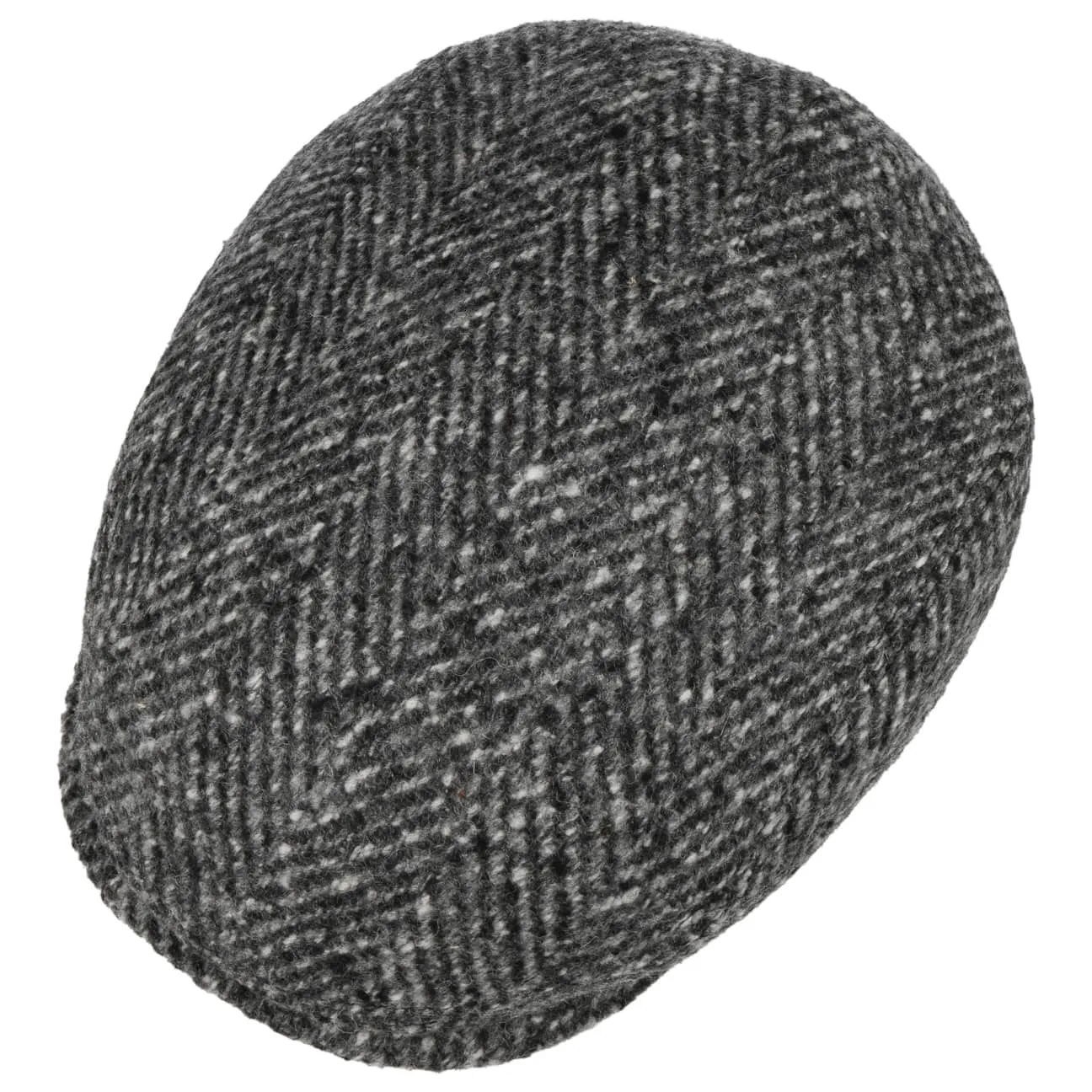 Driver Cap Herringbone Virgin Wool by JJ Hats