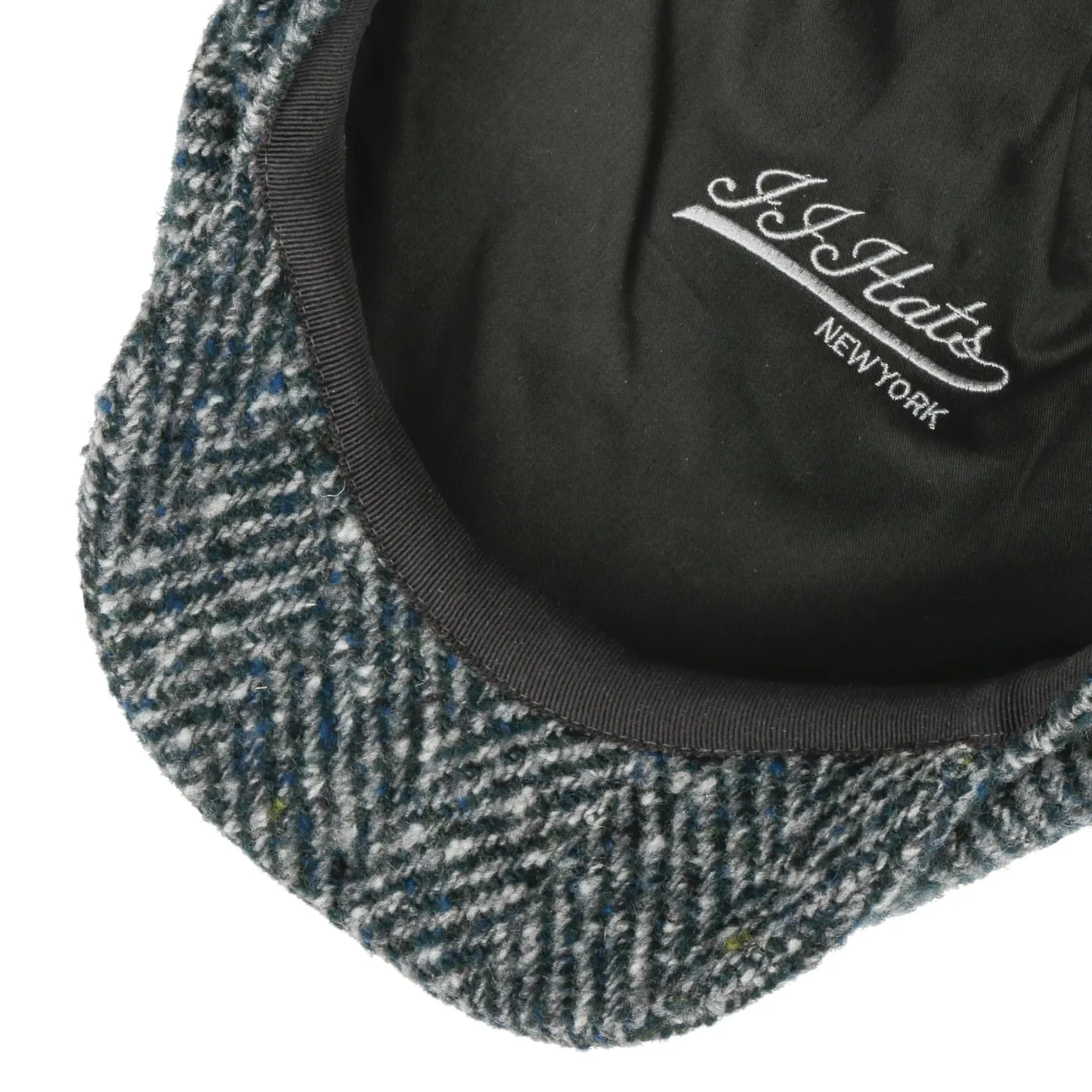 Driver Cap Herringbone Virgin Wool by JJ Hats